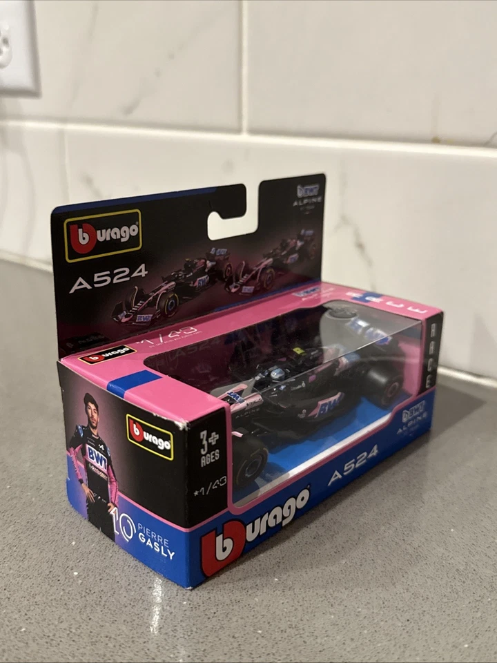 Burago escala 1/43 A524 BMT Alpine F1 Team #10 Pierre Gasly Foto 3 de 4