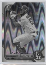 2022 Bowman Draft Chrome Black & White RayWave Refractor Samuel Munoz 17yt