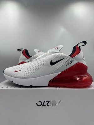 Nike Air Max 270 White Black University Red BV2523-100 Size 9 | eBay