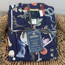 POTTERY BARN TEEN HARRY POTTER HERBOLOGY LOOSE FIT PAJAMA SET SIZE XS BLUE