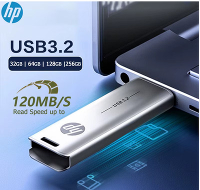 HP 64GB USB Stick USB 3.2 Speicherstick Metall Flash Drive High Speed USB HP796W