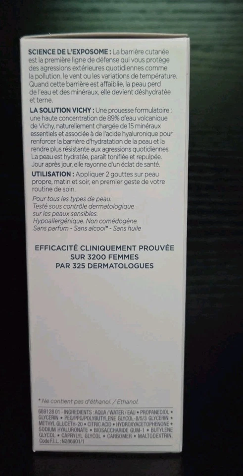 Vichy Mineral 89 Skin Fortifying Daily Booster 50ml 1.69oz Hyaluronic Acid - Image 3 of 4