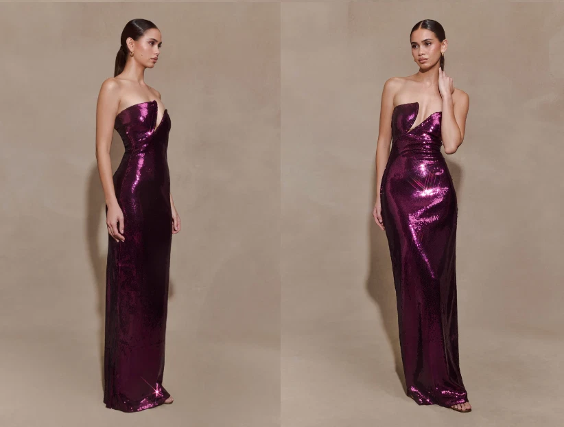 green emerald velvet dress Anne Formal Lattice Satin Dress