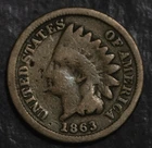 1863 Indian Head Cent Good................................ Lot 5908