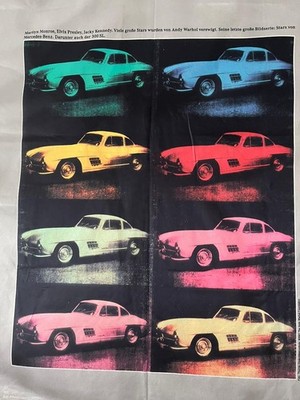 RIESENBANNER Mercedes-Benz 300 SL Flügeltüren W198 Gullwing, Andy Warhol