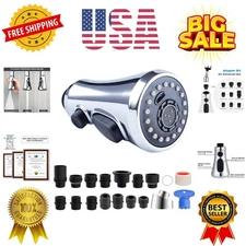 Pull Down Spray Head for Kitchen Faucet, 3-Function Kitchen Sink Spray Nozzle...