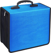 CD/DVD Case Binder, 400 Capacity CD/DVD Disc Case Booklet Album Box Black Binde