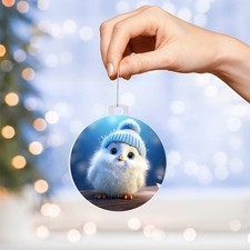 Cat Acrylic Christmas Ornament, Christmas Gift