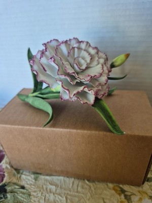 Vintage LENOX Garden Porcelain Collection CARNATION FLOWER - 1989 - 5''- RETIRED