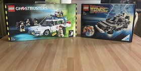 LEGO SET Back To The Future - Delorean 21103 / Ghostbusters - Echo-01 30th 21108