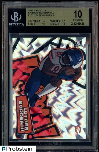 2025 Panini Absolute KABOOM! #17 Luther Burden III RC Rookie SSP CASE HIT BGS 10