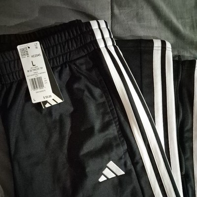 New w/Tags 3 Stripe ADIDAS Track Pants Sz. Large