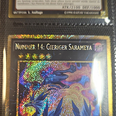 Konami Yu-Gi-Oh! Nummer 14: Gieriger Sarameya Xyz Gold Secret Rare DE