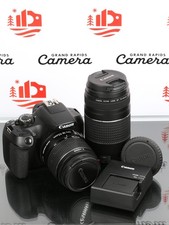 Canon EOS Rebel T6 Camera Bundle w/ Canon 18-55  Canon 75-300 Lenses   8575W