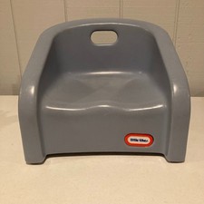 LITTLE TIKES BOOSTER SEAT Chair with Handle Toddler Size BLUE USA Vintage