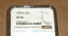1935 S Washington Quarter NGC XF 45 — photo 3