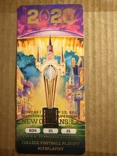 2020 LSU National Championship CFP College Football Championship Full Ticket