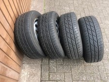 4xkomplette Sommerreifen+Felgen 195/60R14 84H für VW Golf,Classic,Passat,Santana