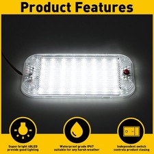 12V Led RV Ceiling Dome Lights LED Interior Lighting Car Trailer Camper RV