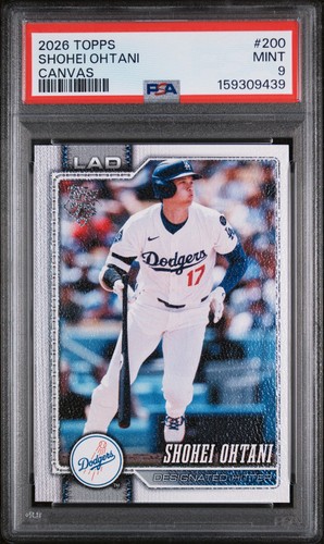 2026 Topps Series 1 - Shohei Ohtani #200 Canvas /50 PSA 9