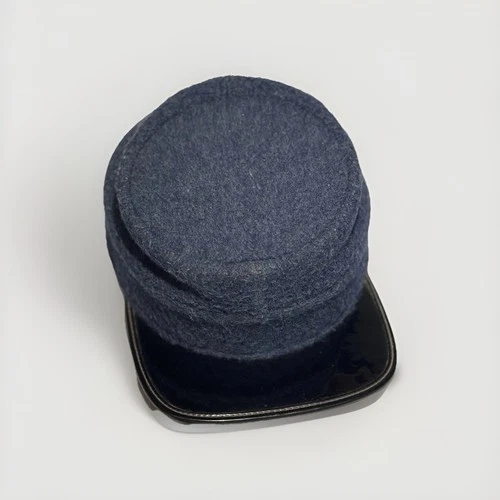 Civil War Union Kepi Style Cap Reproduction Wool Blue Soldier Hat Medium