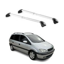 Dachträger Grundtäger für Opel Zafira A 1999-2005 5 tür 100kg Alu Silber 2x ABE