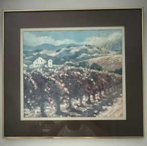 Clos du Bois 1988 Framed Vineyard Advertising Print Wall Art, Multicolor