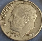 1963 D Roosevelt Dime 90% Silver **Free Shipping**