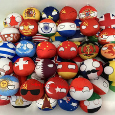 10cm 88 Styles Country Ball Plush Toy Polandball Pendant Country Flag Ball Gifts