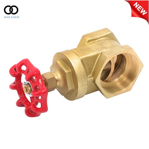 2" Industrial Brass Gate Valve 200 PSI, NPT Female Ports, Multi-Purpose Use