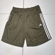 ADIDAS Multi Sport Shorts Stripe Mens L Green