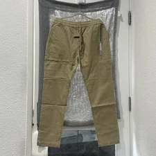 Fear of God Essentials Twill Pants Men L Large Khaki Casual Streetwear Ssense