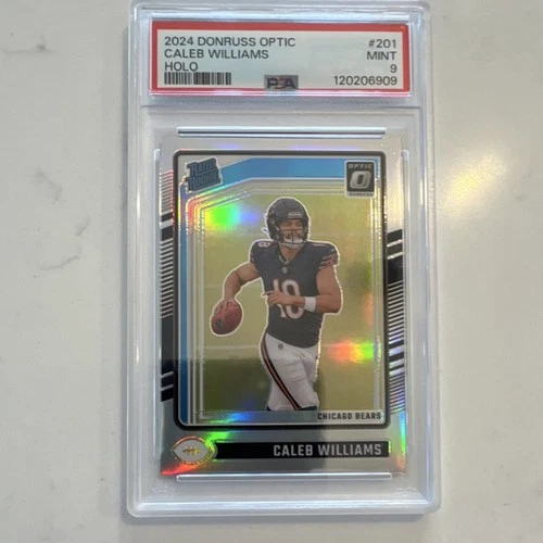 Panini Donruss Optic Rated Rookie Caleb Williams #201 Holo Prizm PSA 9 Bears