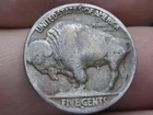 1915 D Buffalo Nickel 5 Cent Piece- Denver- Good Reverse Details