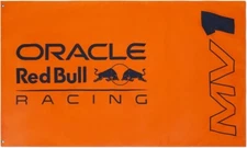 Red Bull Racing F1 Max Verstappen #1 Flag - Orange