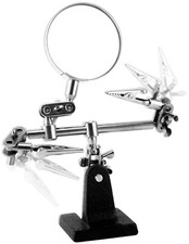 Helping Hand with Magnifier - Aid Tool for Soldering, Gluing, Assembly, Building