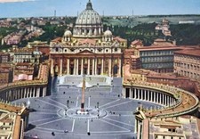 Postcard Rome Italy Basilica Of St. Peter Kodak Ektachrome Posted 1973