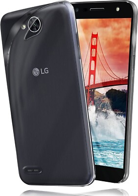 For LG X POWER K220 SHOCKPROOF TPU CLEAR CASE SOFT SILICONE GEL BACK SLIM COVER