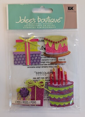 Jolee's Birthday Cakes And Presents Scrapbooking Stickers