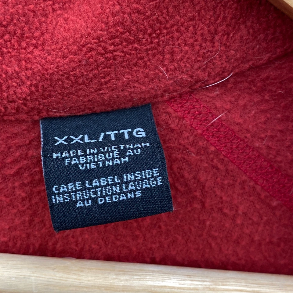 Marmot Mens Micro Fleece Jacket Full Zip Rust Zipped Pockets Polartec 2XL - Image 3 of 4