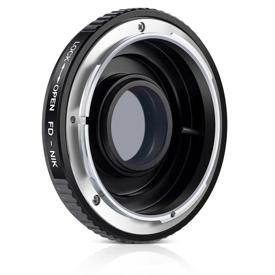 K&F Concept adapter with glass for Canon FD mount lens to Nikon F camera as D300 - Image 2 of 4