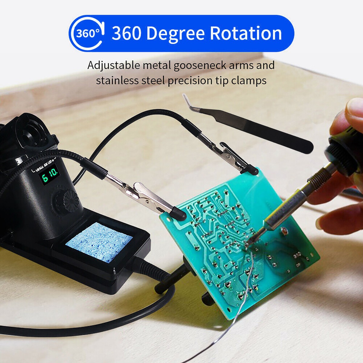 Station De Soudure 926LED-IV 60W – 90~480°C – Kit Avec 2 Mains – Neuve