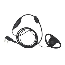 2 Pin D Shape Earphone for Two Way Radios Radio Communication Accessories