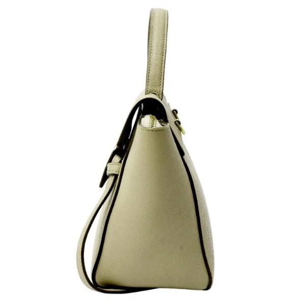 CELINE Borsa Cintura Nano 2WAY Borsa a Tracolla Beige Grana Pelle di Vitello Autentica