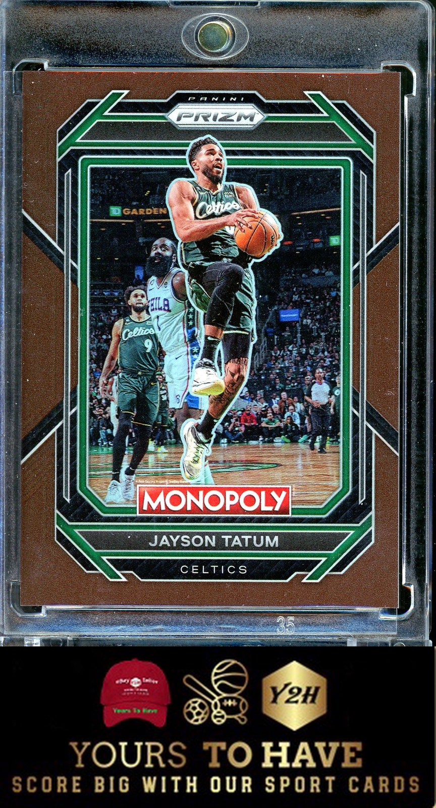 Jayson Tatum 2022-23 Prizm Monopoly Brown #4 Boston Celtics /249