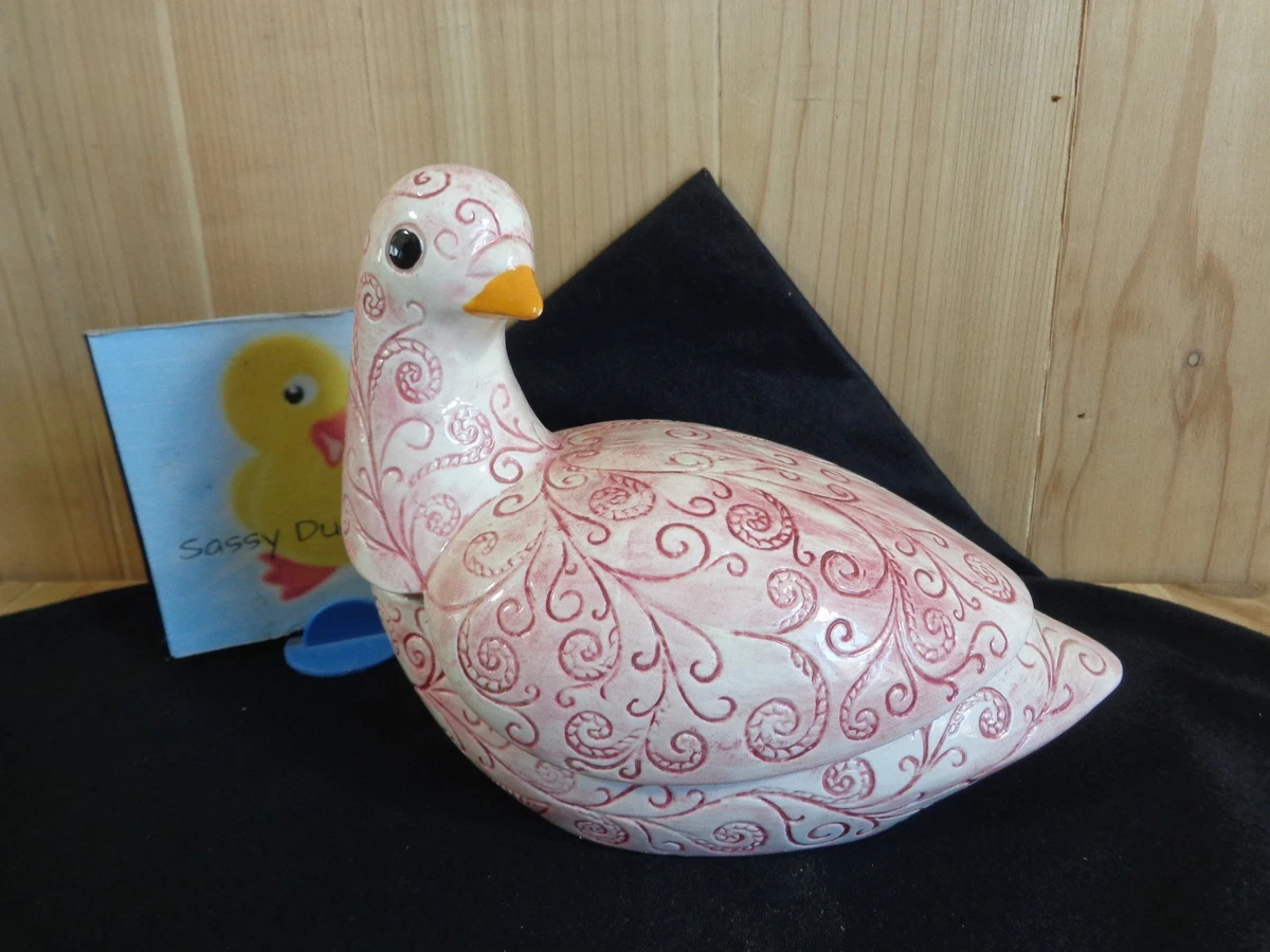 Dove Bird Trinket Dish With Lid 7