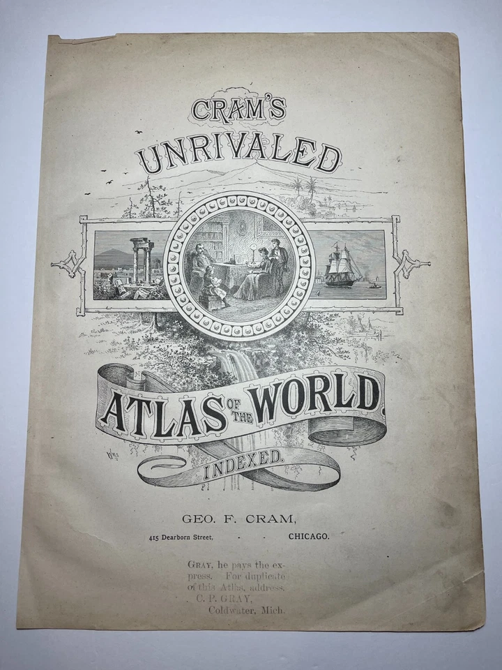 Mapa de PERSIA / IRÁN 1891 Fm 1891 Crams Atlas inigualable del mundo VER DESCRIPCIÓN Foto 2 de 4