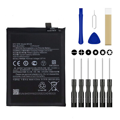For Xiaomi Redmi Note 10S M2101K7BL Replacement BN59 Battery Tool 4.45v