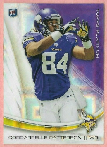 CORDARRELLE PATTERSON 2013 TOPPS PLATINUM SP ROOKIE RC CARD 143 