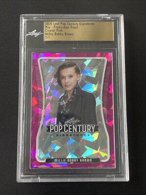 2020 Leaf Millie Bobby Brown Pre Production Proof 1/1 Eleven Stranger Things